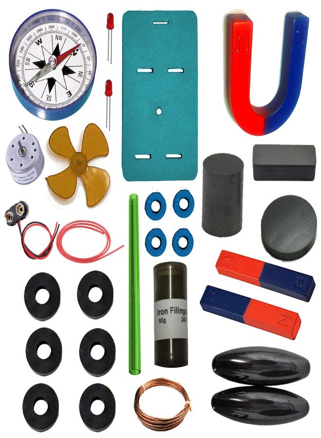THE CURIOUS BRAIN® Educational Magnetism & ELECTROMANGETISM KIT for STEM Activity - Learning Toy KIT for BOY & Girl - Image 1